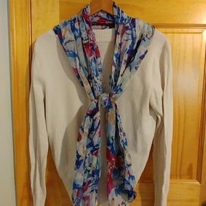 Light, multicolored, summer scarf
